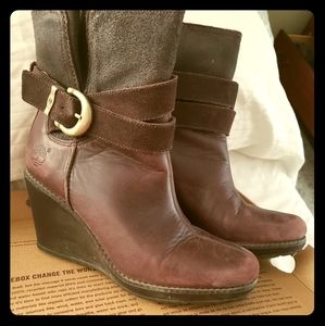 Timberland wedge boots